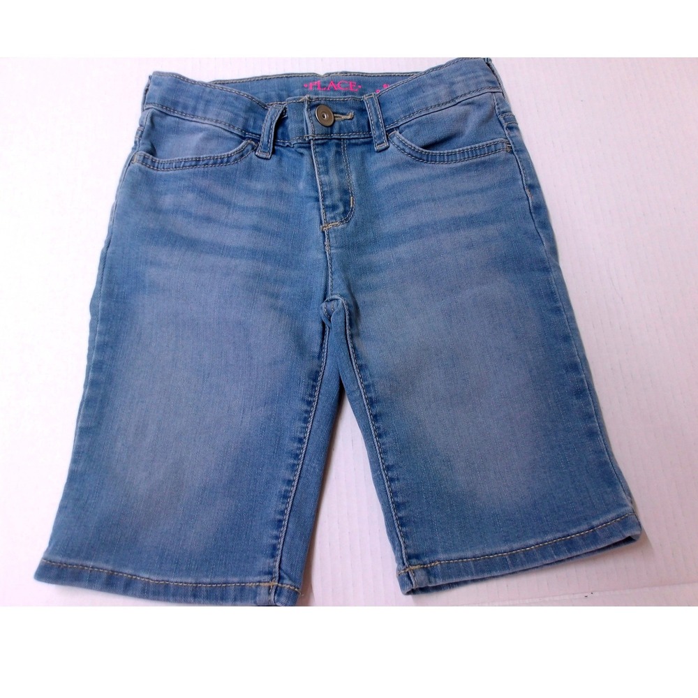 The Childrens Place Girls Denim Skimmer Pants Cropped Jeans Size 6X/7 #26298